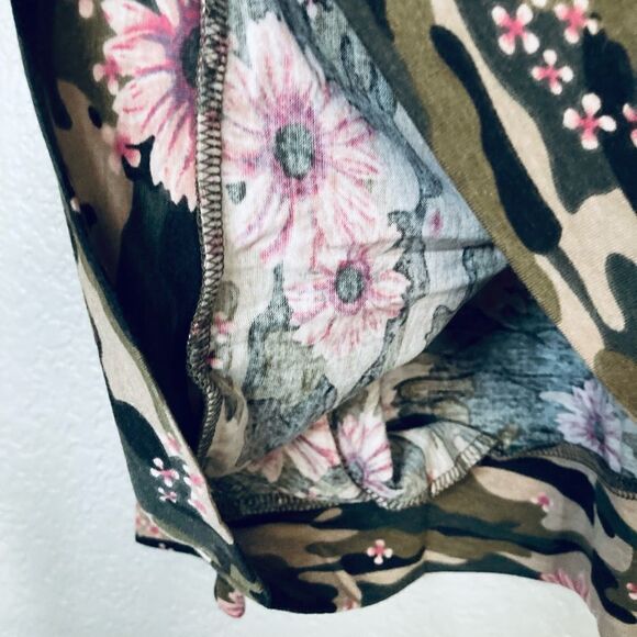 Floral Camo Camouflage Lightweight Lounge Hoodie - Picture 4 of 7